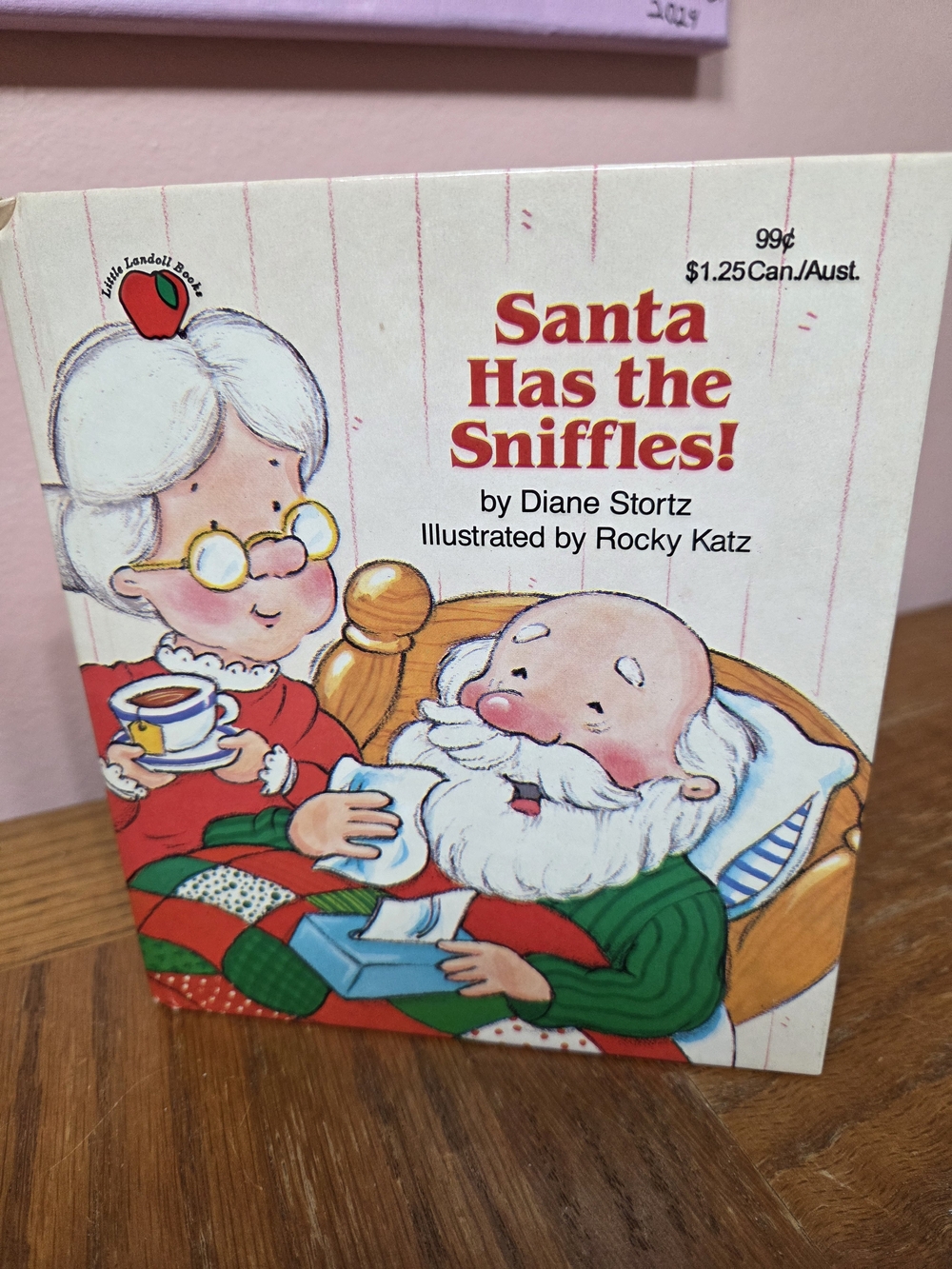 Santa Has the Sniffles! Kids Learning Book - Red & Green